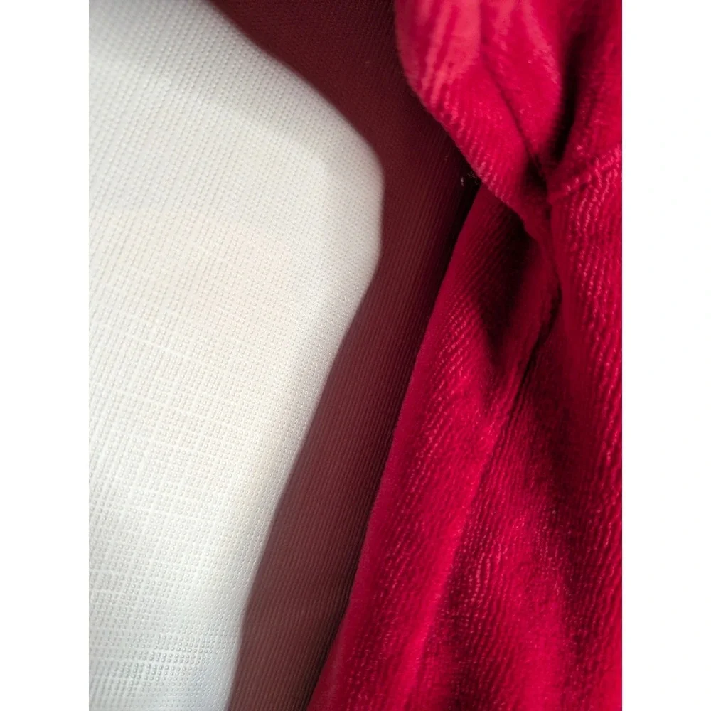 Radio Flyer Kids Red Velour Tracksuit Hooded‎ Jacket Joggers Set 12 Months